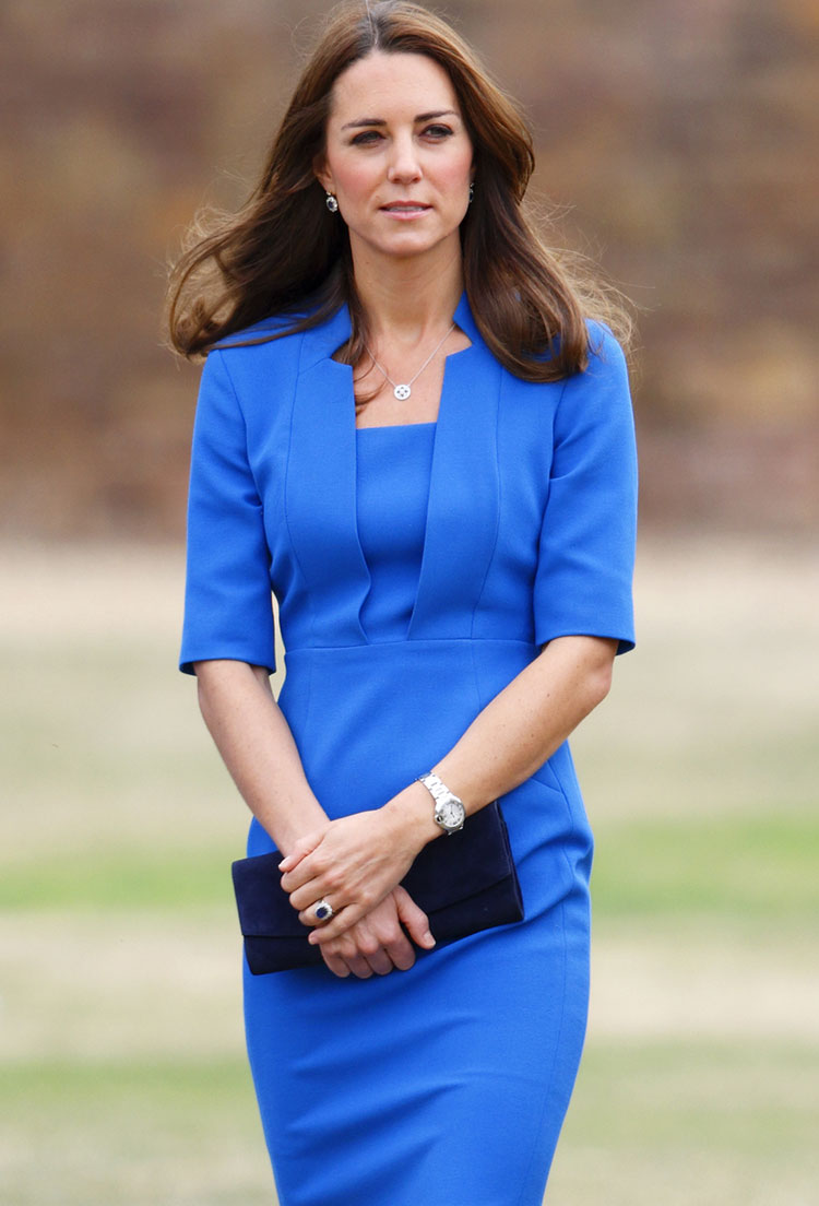 classic blue dress