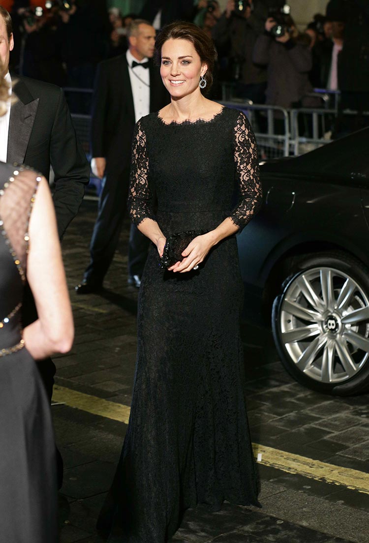 Fashion Inspiration: Kate Middleton's Black Lace Dress - DressilyMe's blog